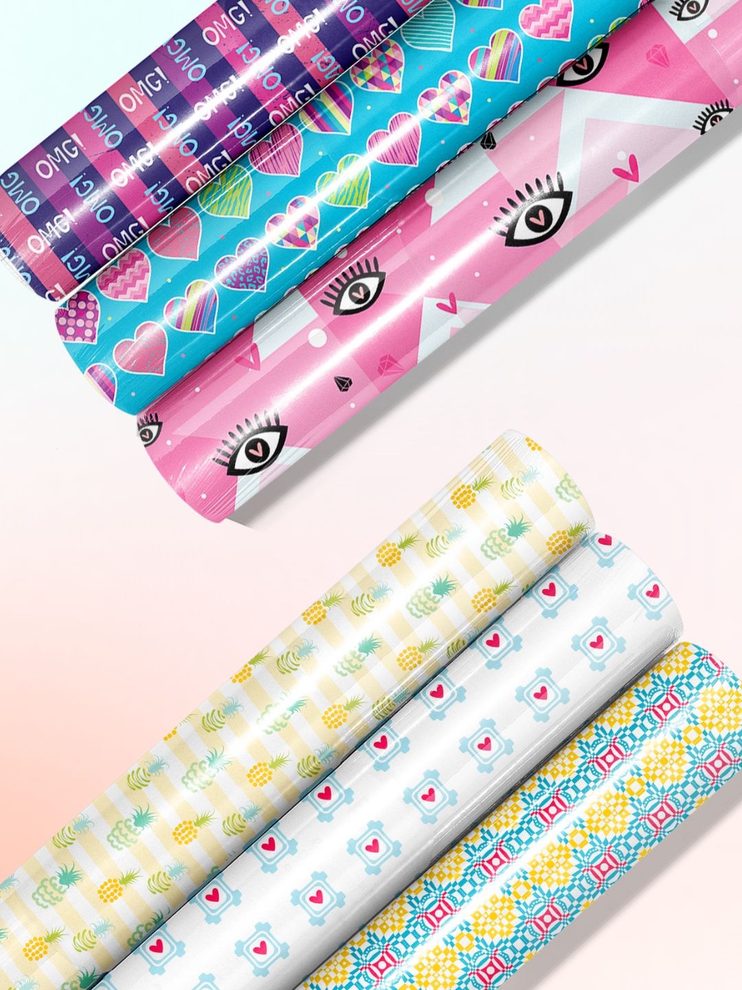

Doodle Set of 6: Premium Gift Wrapping Papers, Yellow