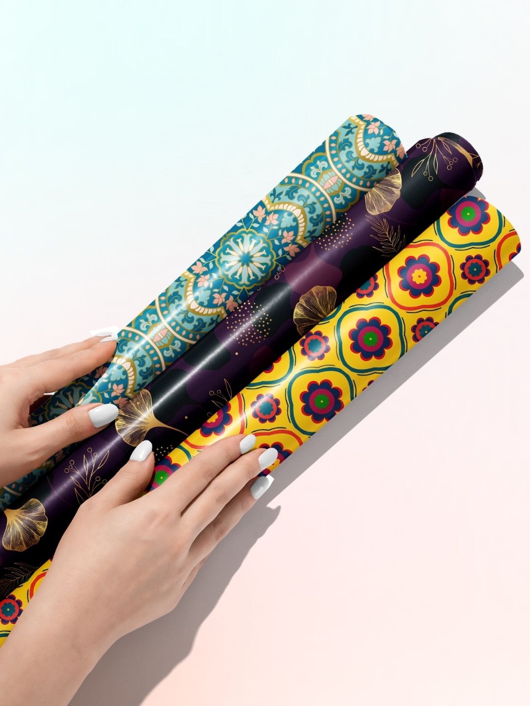 

Doodle Set of 6: Premium Gift Wrapping Papers, Purple