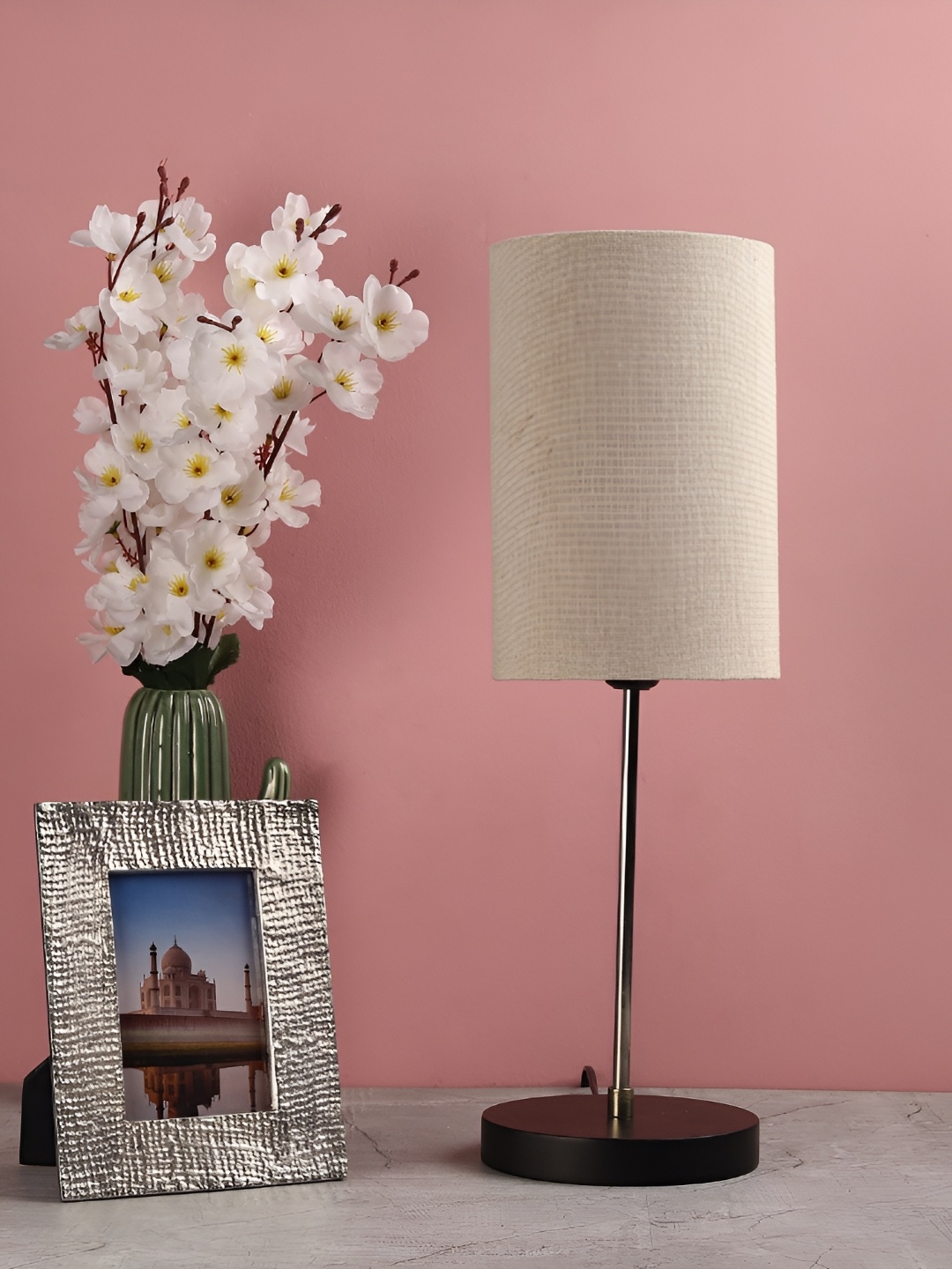 

BTR CRAFTS Beige 2 Pieces Table Lamps with Adjustable Cord