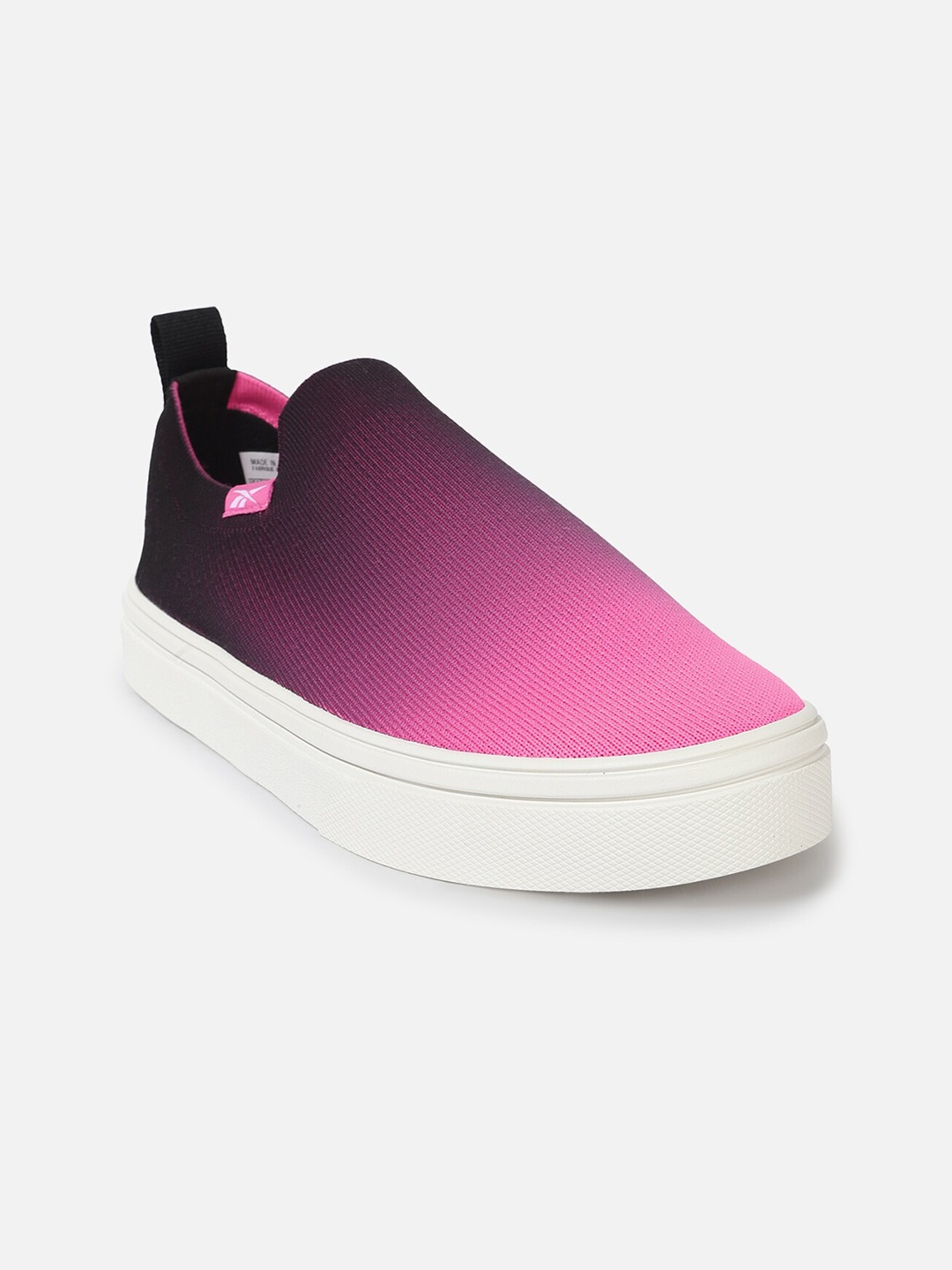 

Reebok Women Onlux Textured Walking Slip On Shoes, Pink