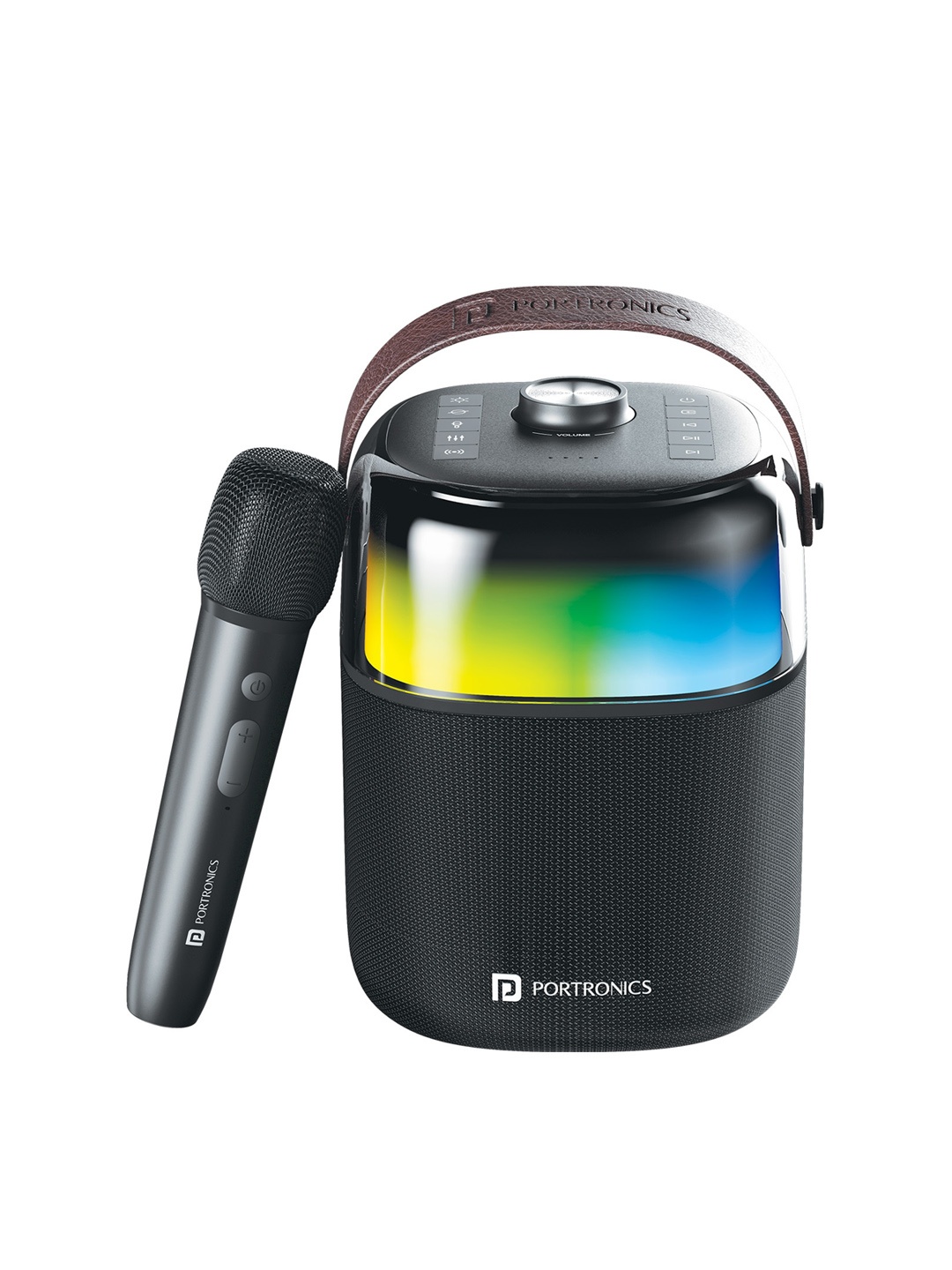 

Portronics Dash 4 50W Wireless Bluetooth Speaker with Karaoke Mic, Black
