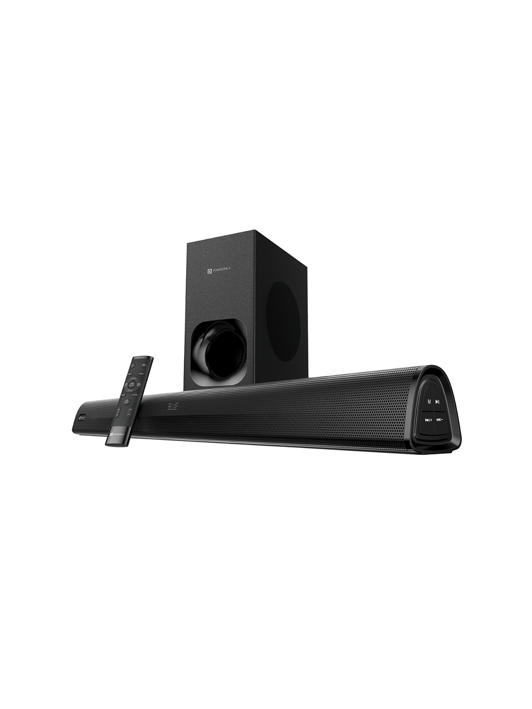 

Portronics Pure Sound 105 200W Bluetooth Soundbar With Wired Subwoofer with 2.1 Channel H, Black