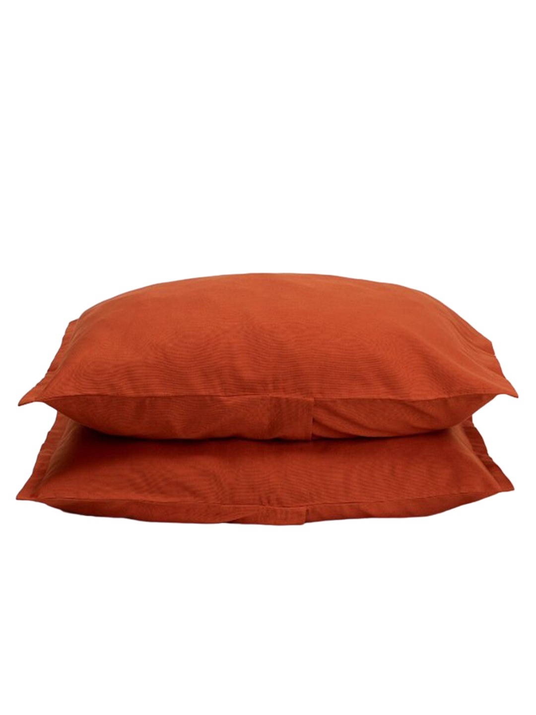 

Himeya 2 Pcs Rust Red Textured Pure Cotton Rectangle Pillow Covers