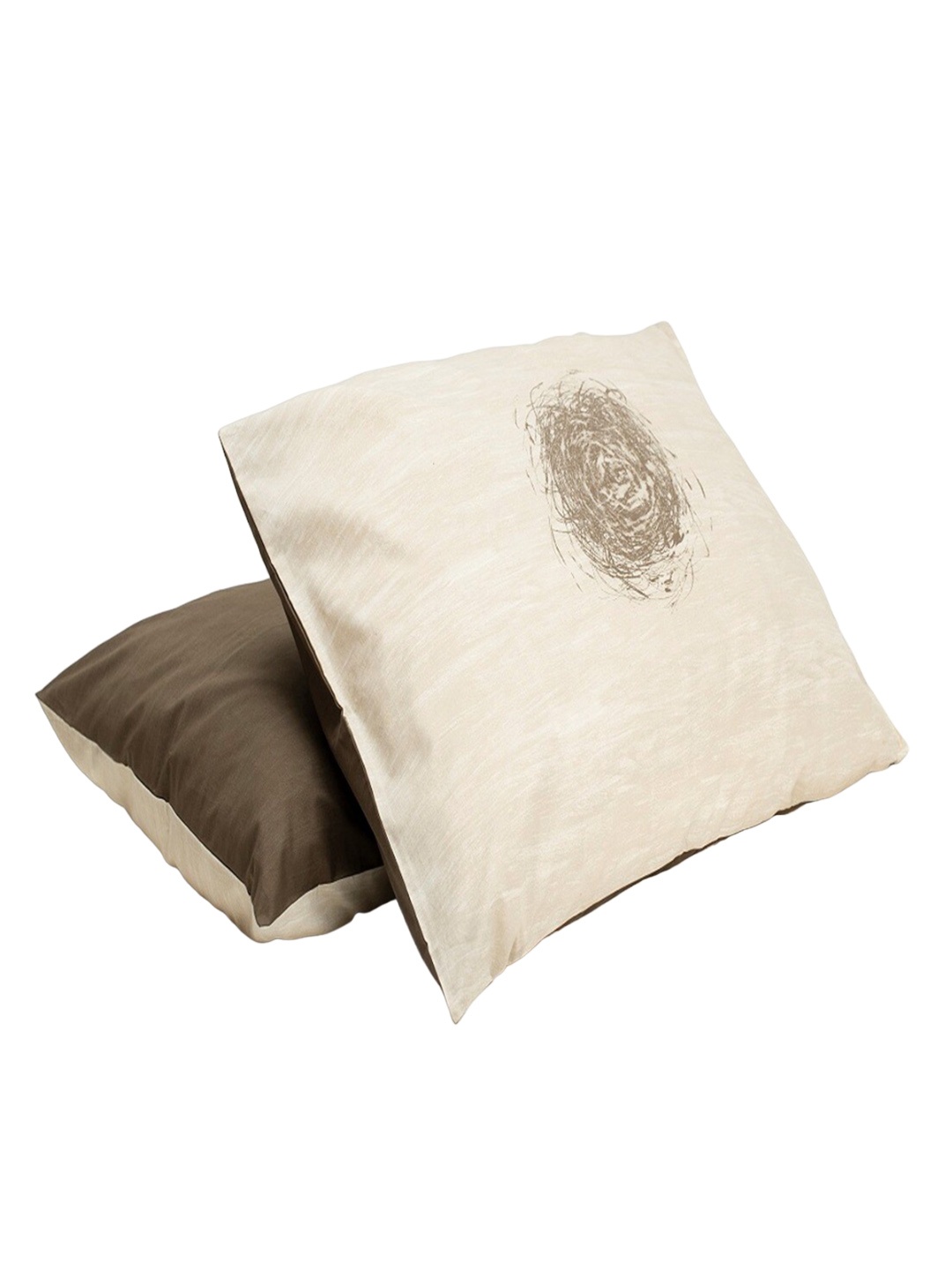 

Himeya Comfort Percale White 2 Pcs Abstract Printed Pure Cotton Rectangle Pillow Covers