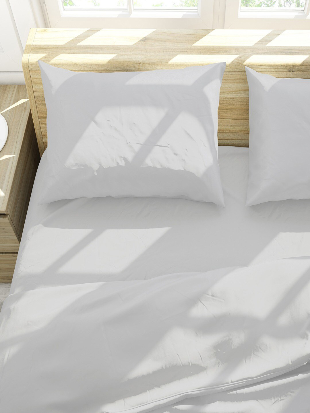 

Himeya White 2 Pieces Pure Cotton Rectangle Pillow Covers