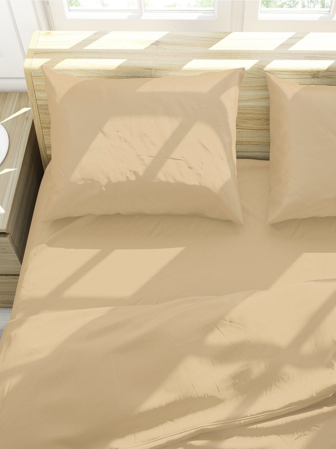 

Himeya Beige 2 Pieces 200TC Pure Cotton Rectangle Pillow Covers