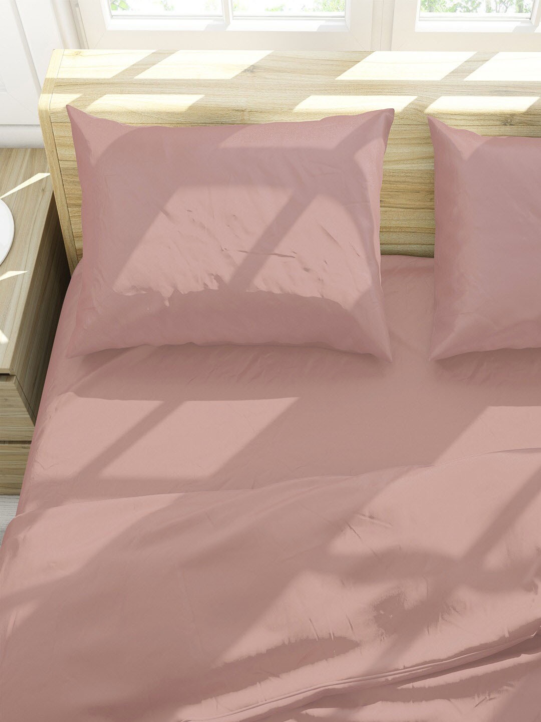 

Himeya Peach Coloured 2 Pieces Pure Cotton Pillows