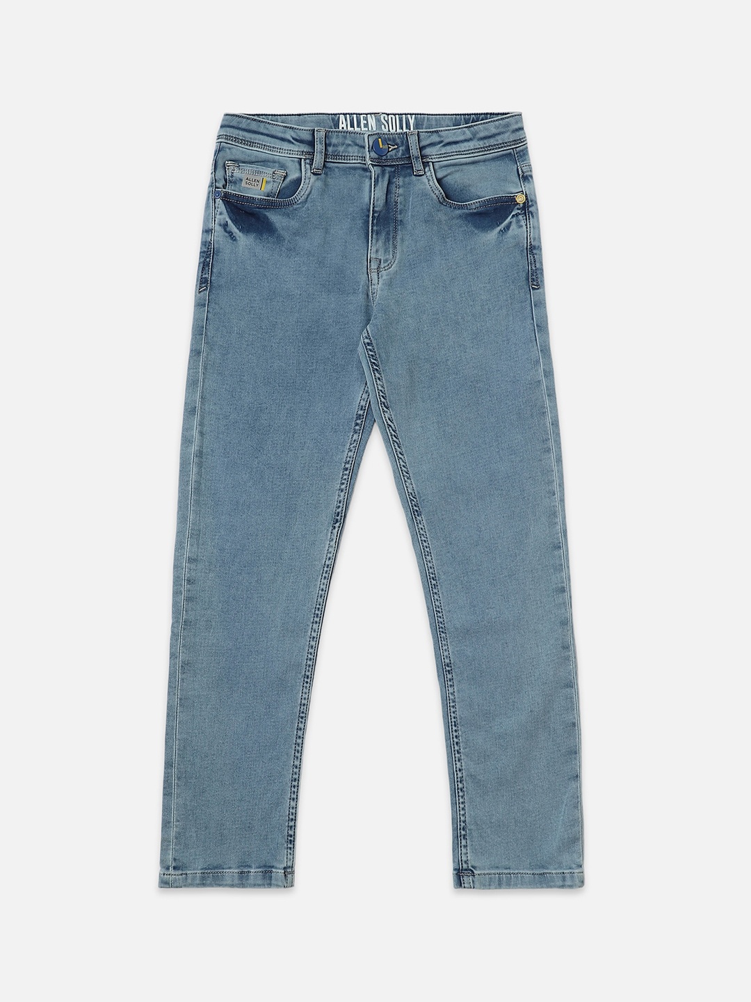 

Allen Solly Junior Boys Clean Look Mid-Rise Slim Fit Jeans, Blue