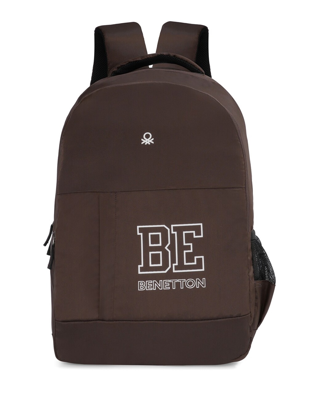 

United Colors of Benetton Unisex Typography Printed Backpack, Brown