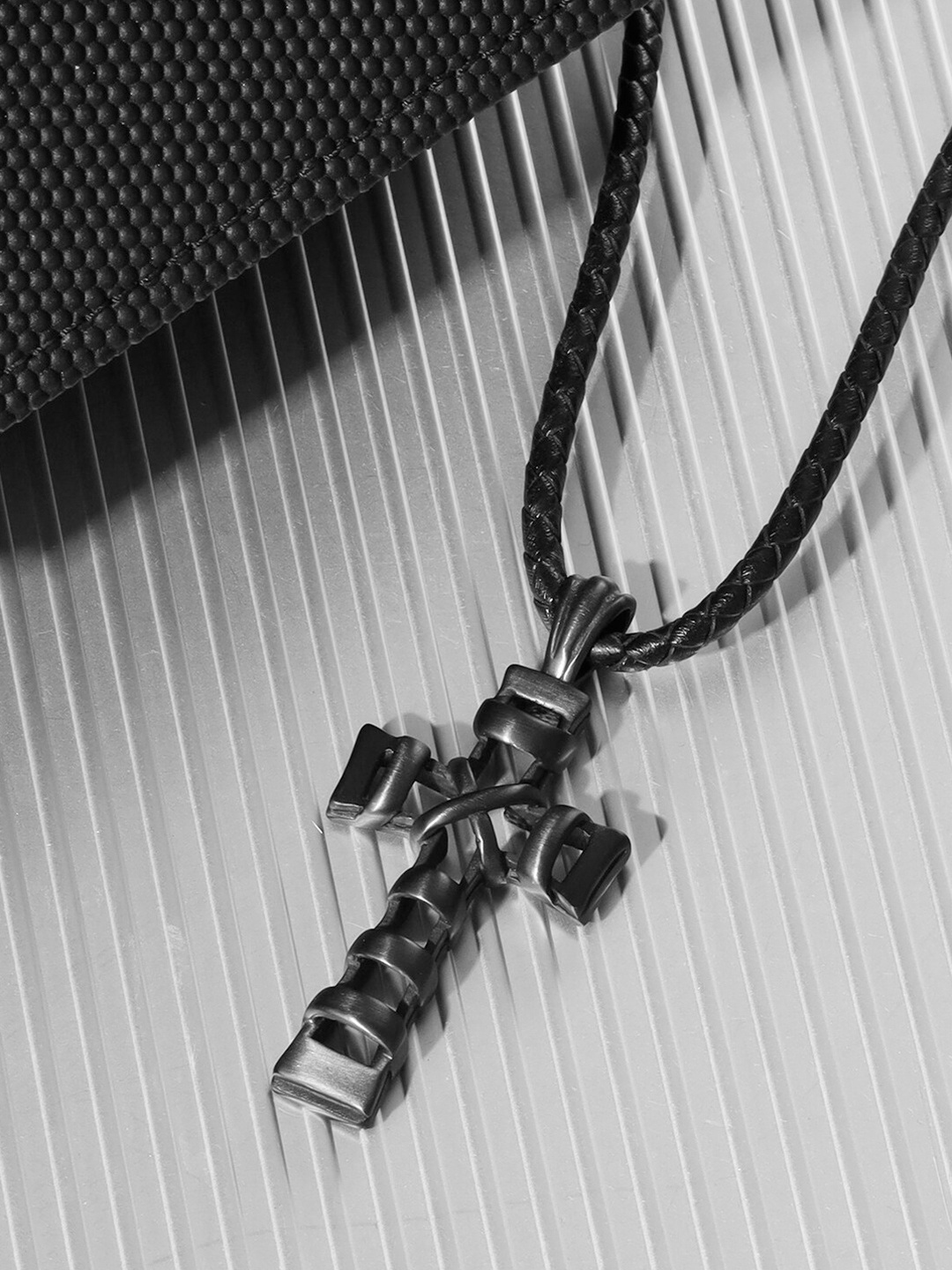 

Police Men Stainless Steel Necklace, Black