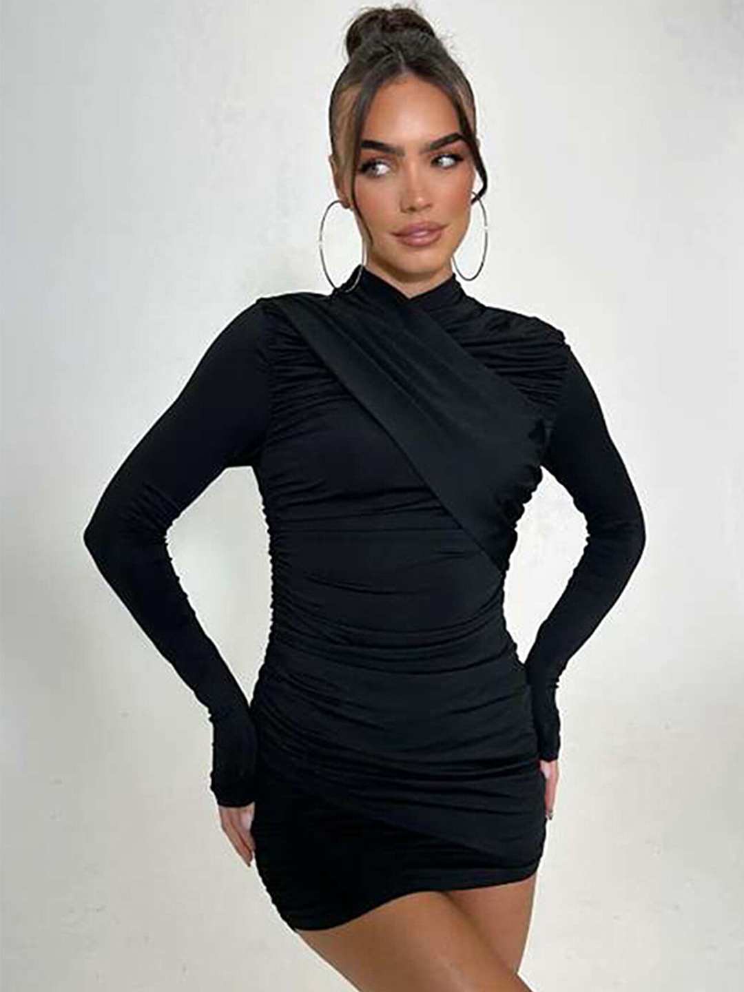 

LULU & SKY Bodycon Mini Dress, Black