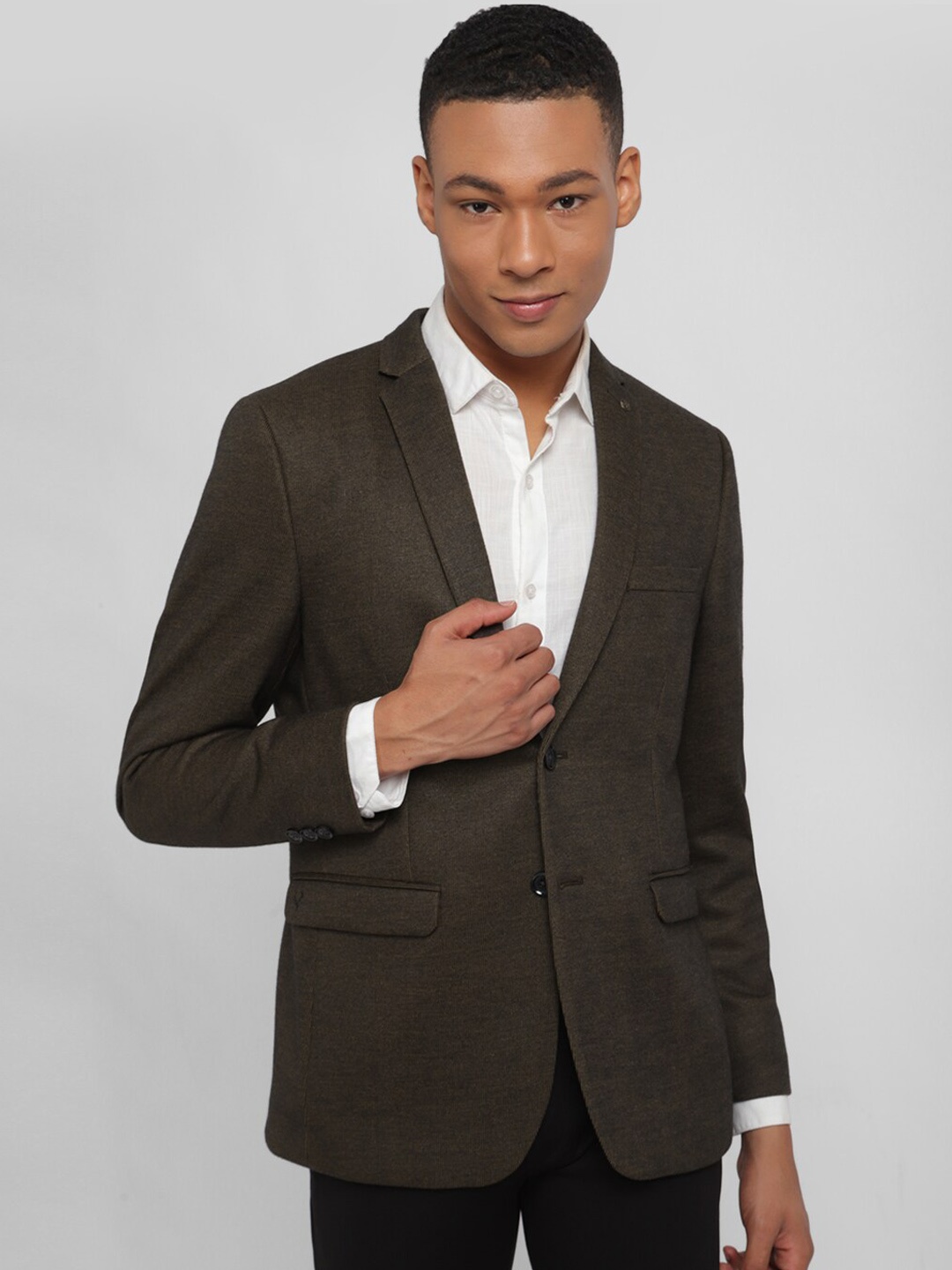 

Allen Solly Textured Slim Fit Blazers, Green