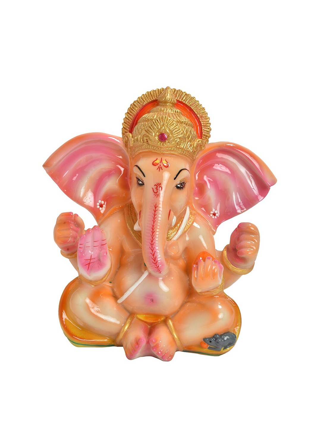 

Gifts N Greetings Orange & Pink Ganesh Figurine Showpiece
