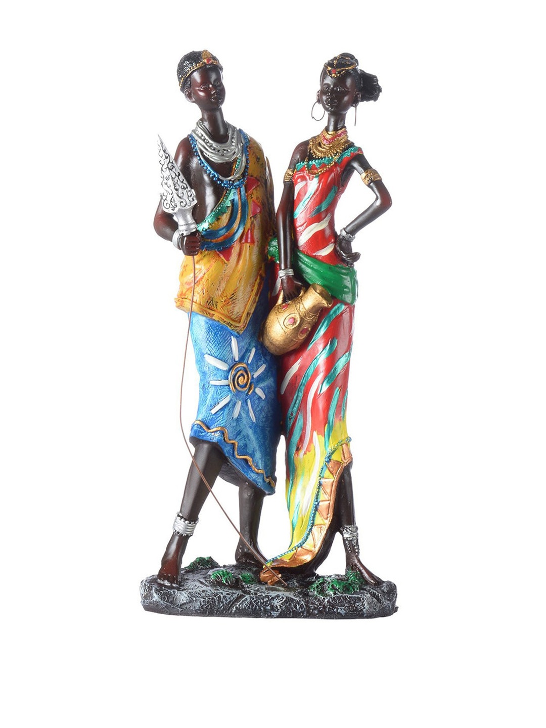

Gifts N Greetings Black African Couple Polyresin Figurine Showpiece