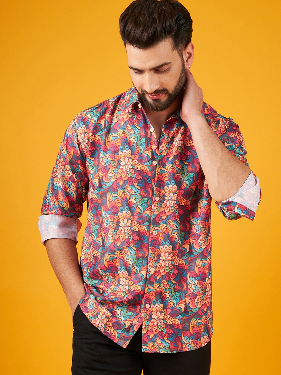 

Kook N Keech Abstract Printed Long Sleeves Casual Shirt, Multi