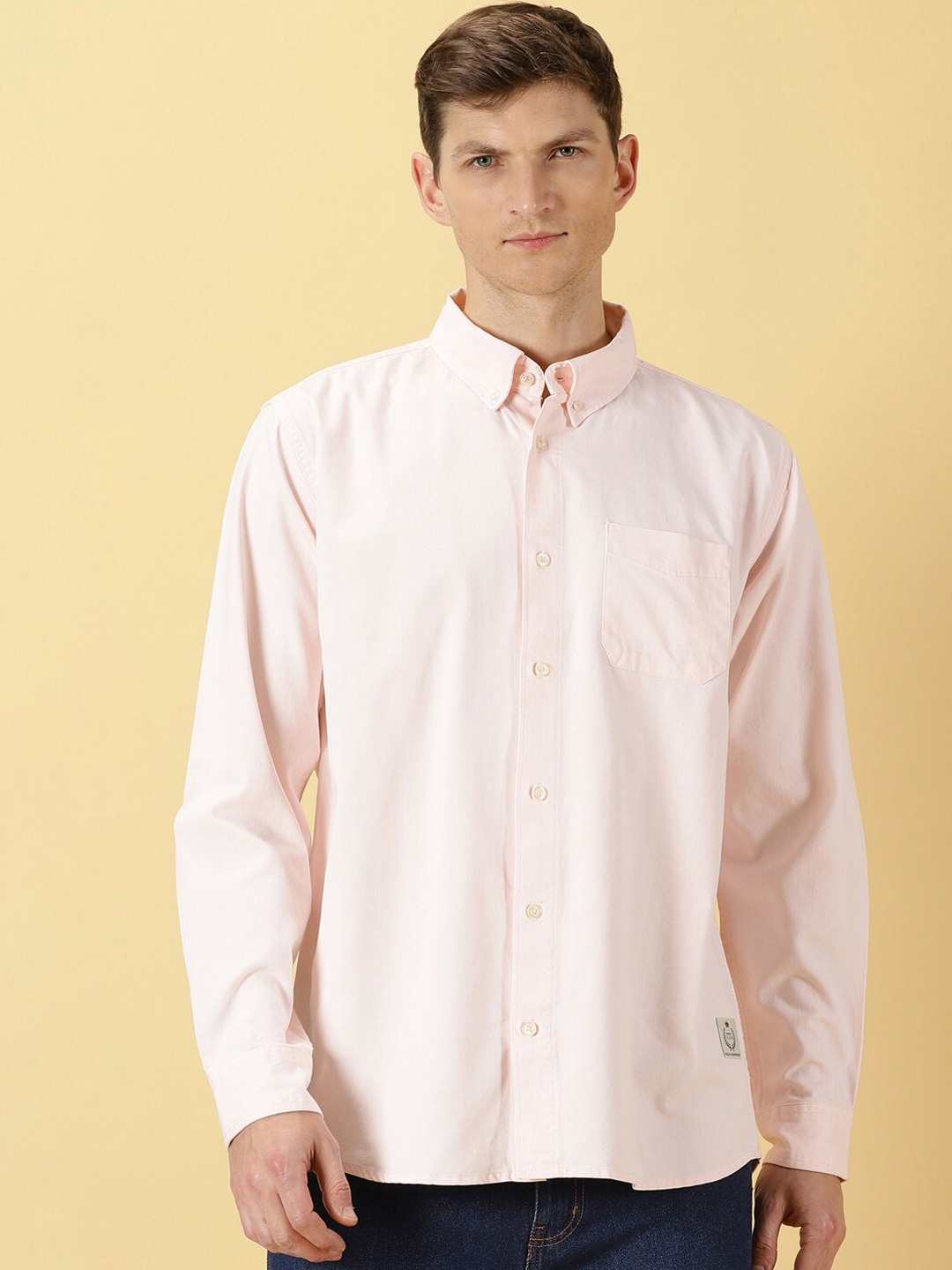 

Thomas Scott Premium Slim Fit Pure Cotton Twill Casual Shirt, Pink