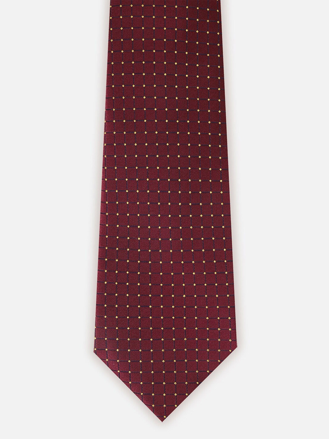 

Van Heusen Men Checked Broad Tie, Maroon