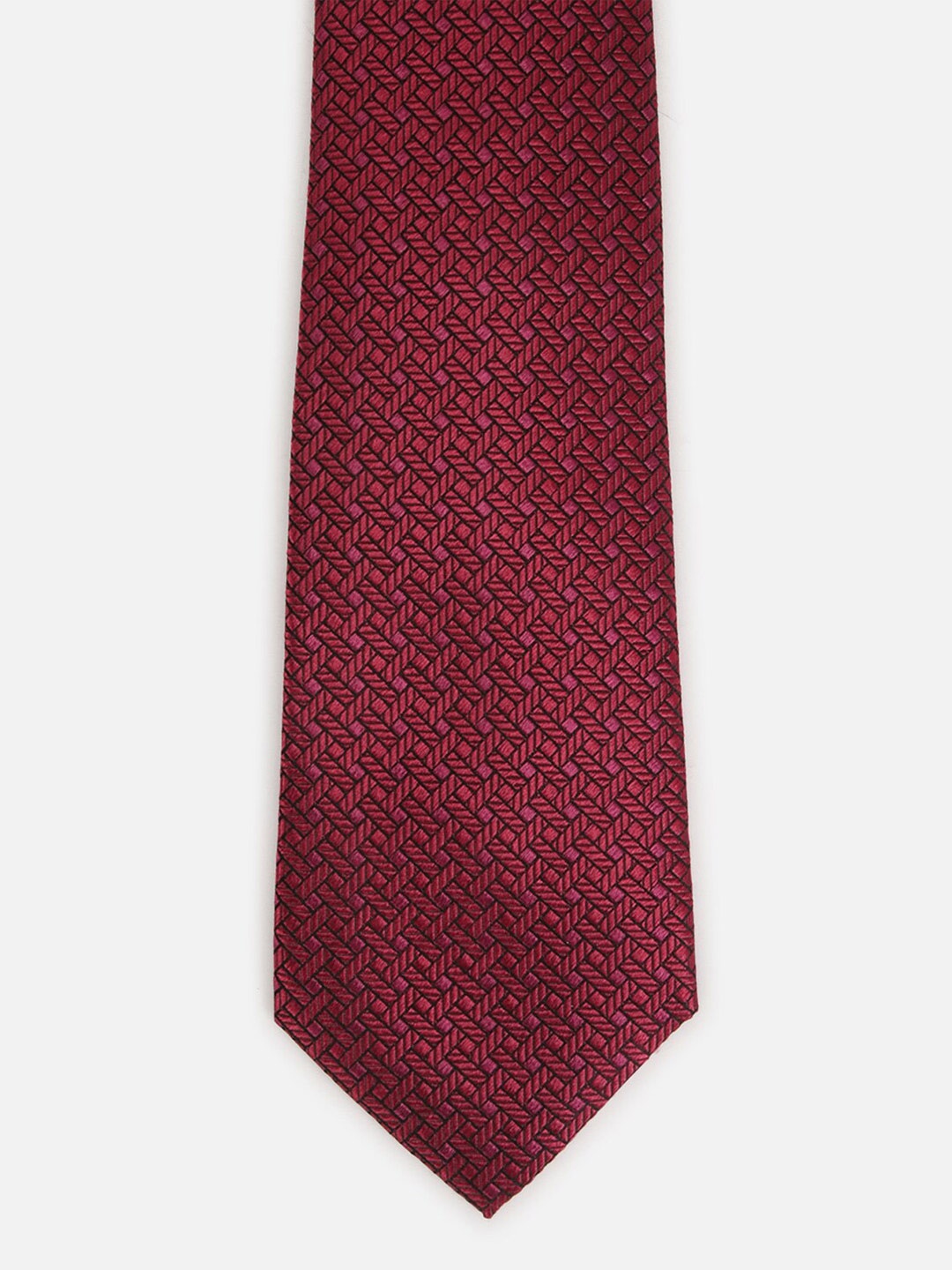 

Van Heusen Printed Microfiber Broad Tie, Red