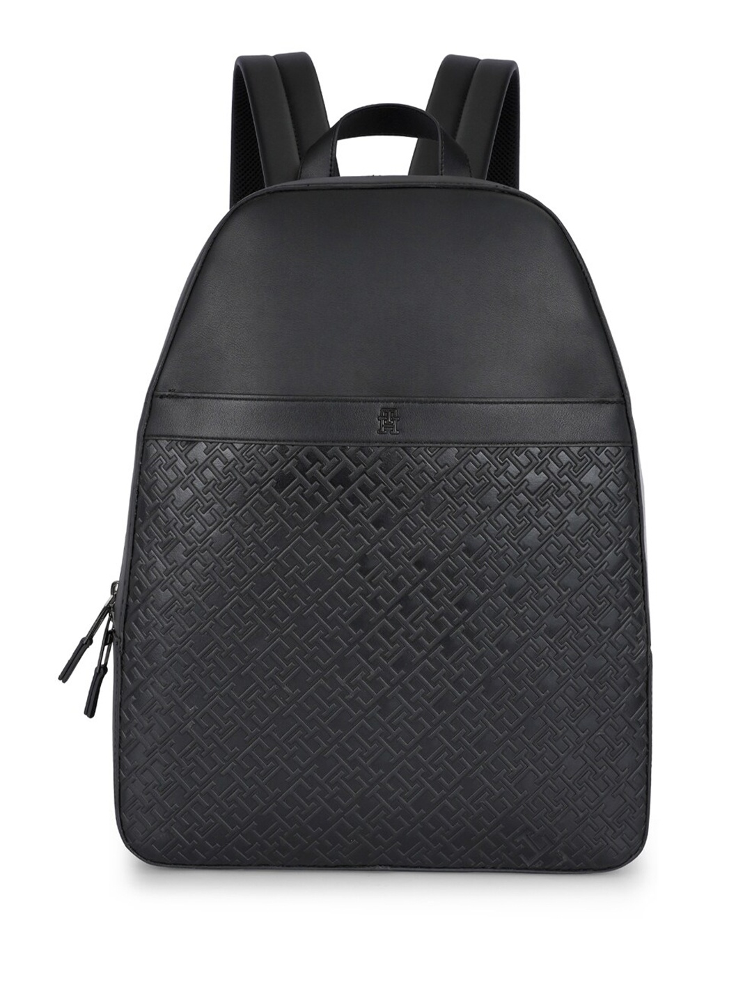 

Tommy Hilfiger Men Textured PU Backpack, Black