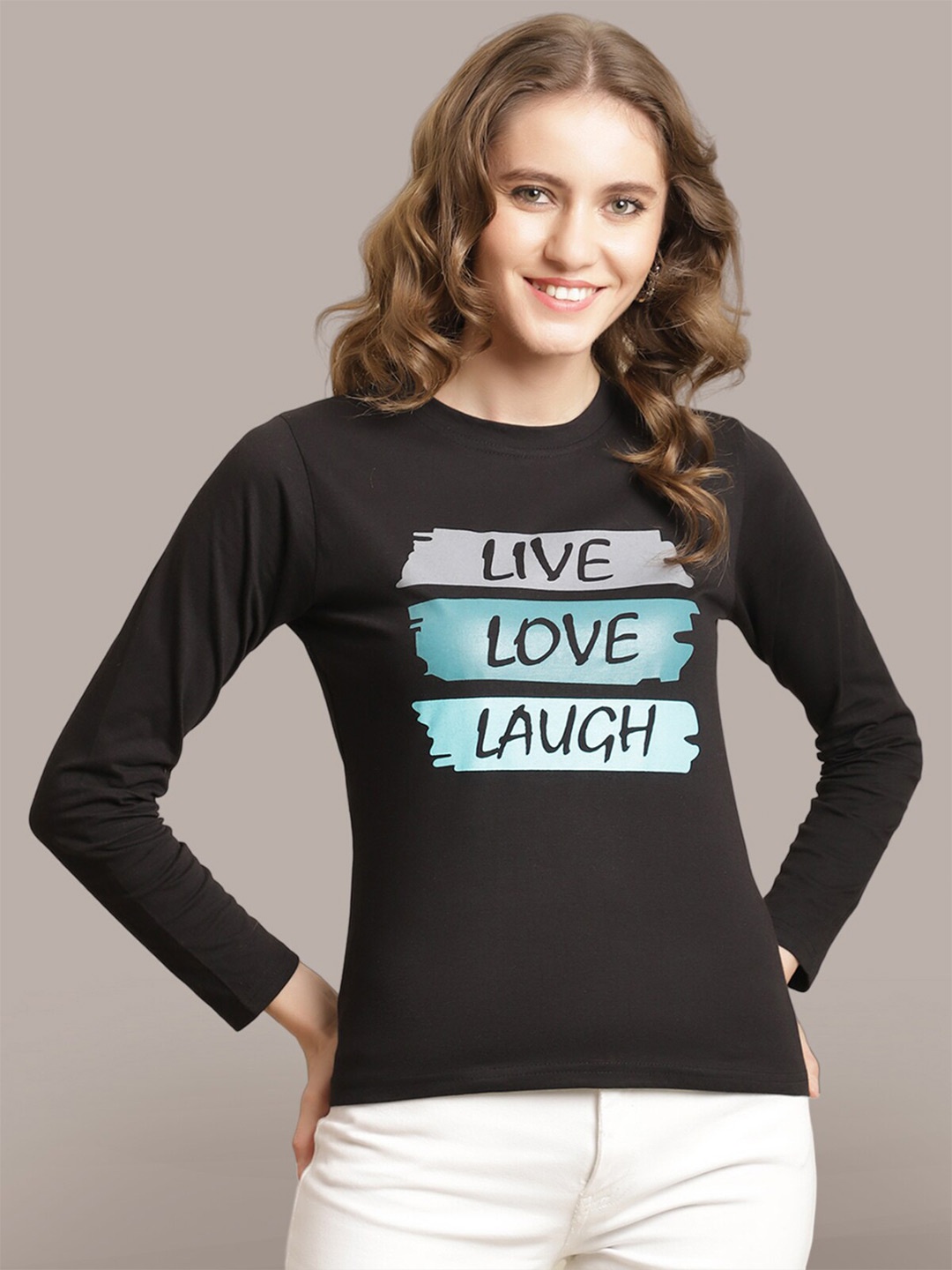 

BAESD Typography Printed Cotton T-shirt, Black
