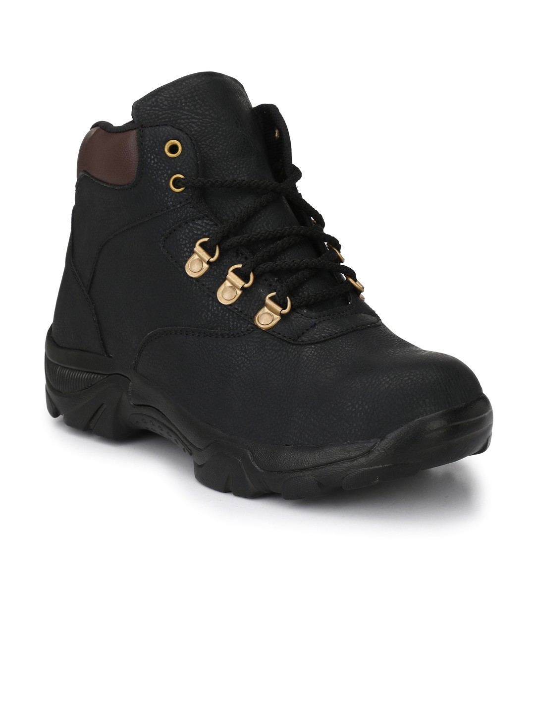 

Eego Italy Men Black Trekking Shoes