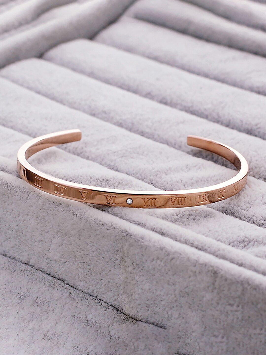 

Peora Women Rose Gold-Plated Kada Bracelet
