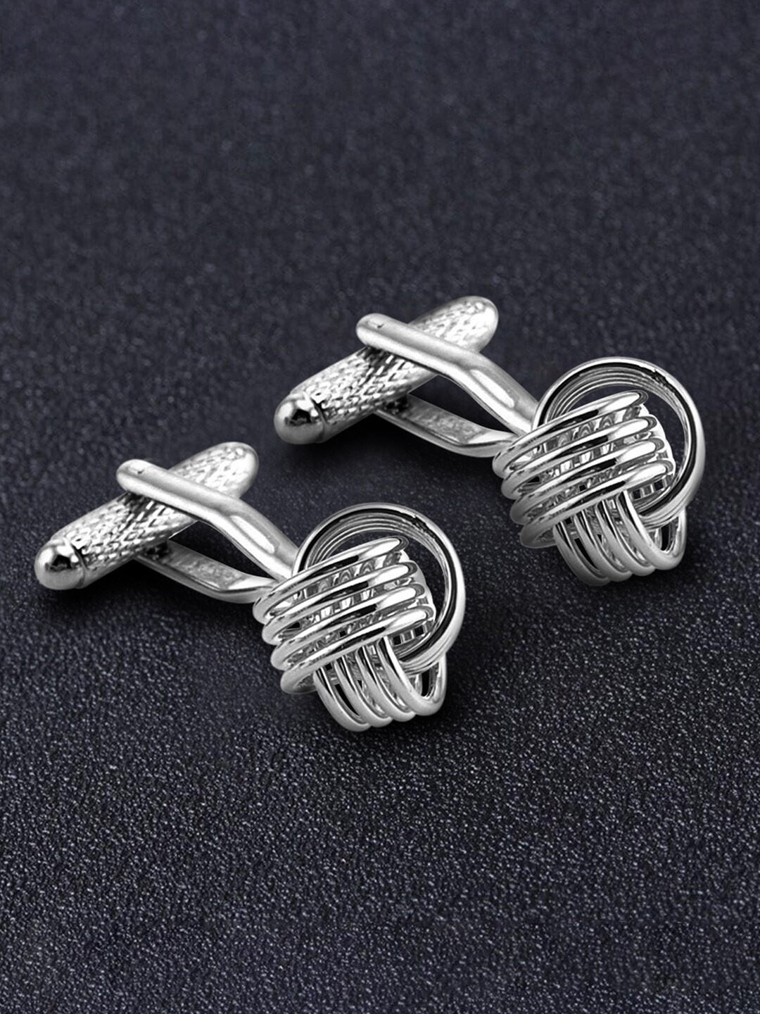 

Peora Silver-Plated Quirky Cufflink