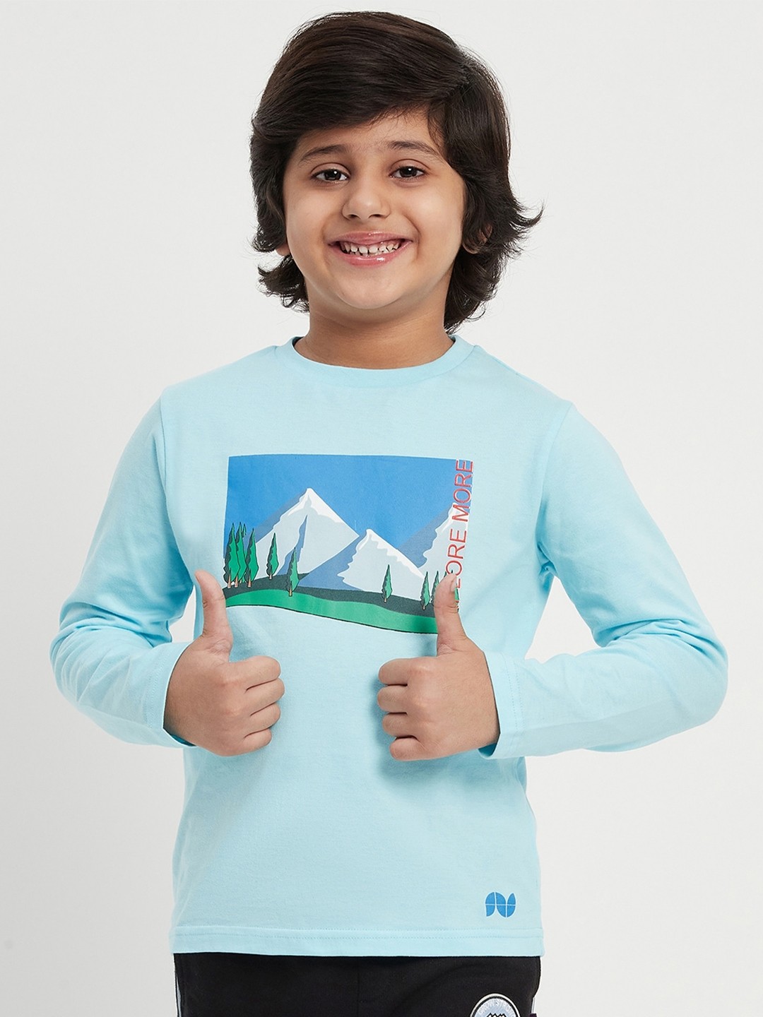 

Purple United Kids Boys Graphic Printed Cotton T-shirt, Blue