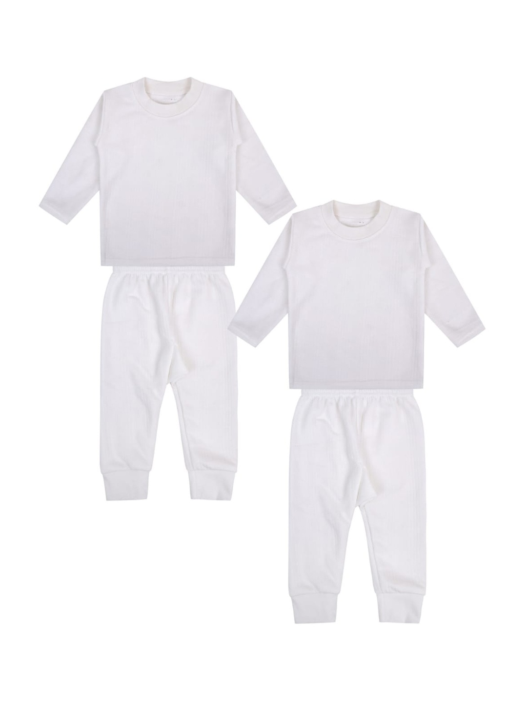 

Superminis Infants Pack of 2 Cotton Thermal Set, White