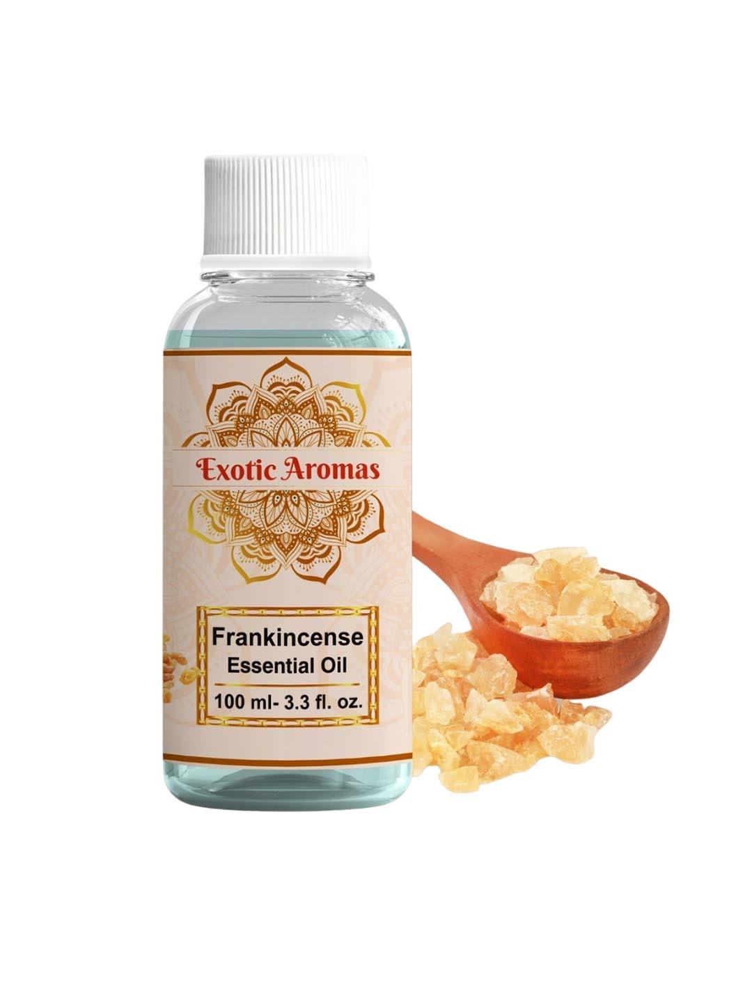 

EXOTIC AROMAS Frankincense Essential Oil For Healthy Hair Face & Skin Wrinkles - 100ml, Brown