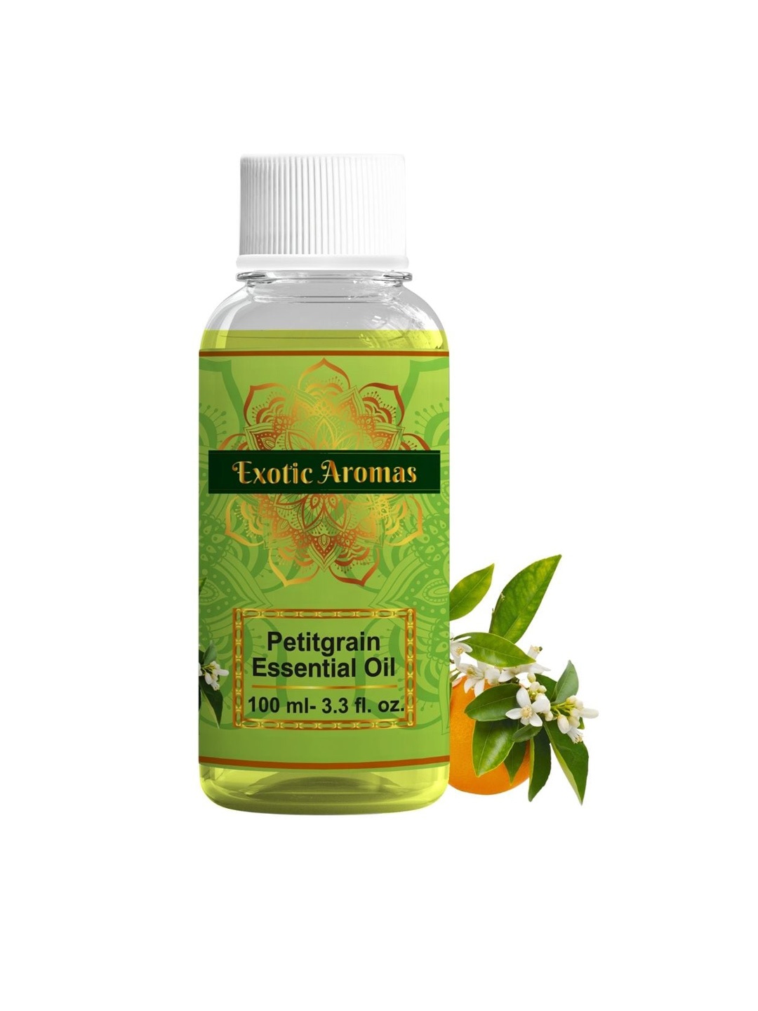 

EXOTIC AROMAS Petitgrain Essential Oil For Aromatherapy Healthy Hair Face & Diffuser-100ml, Green