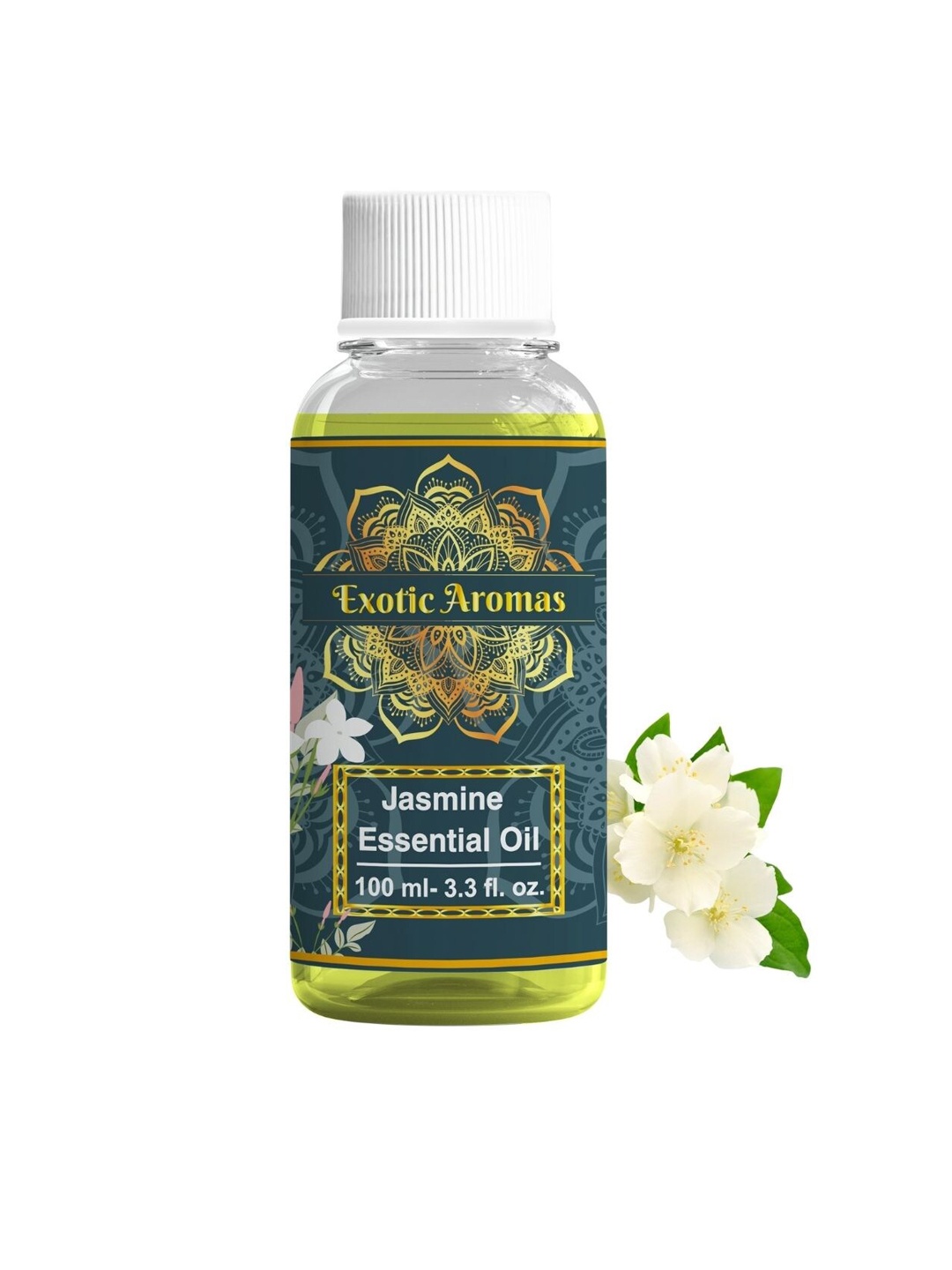 

EXOTIC AROMAS Jasmine Essential Oil For Aromatherapy Skin & Hair - 100ml, Blue