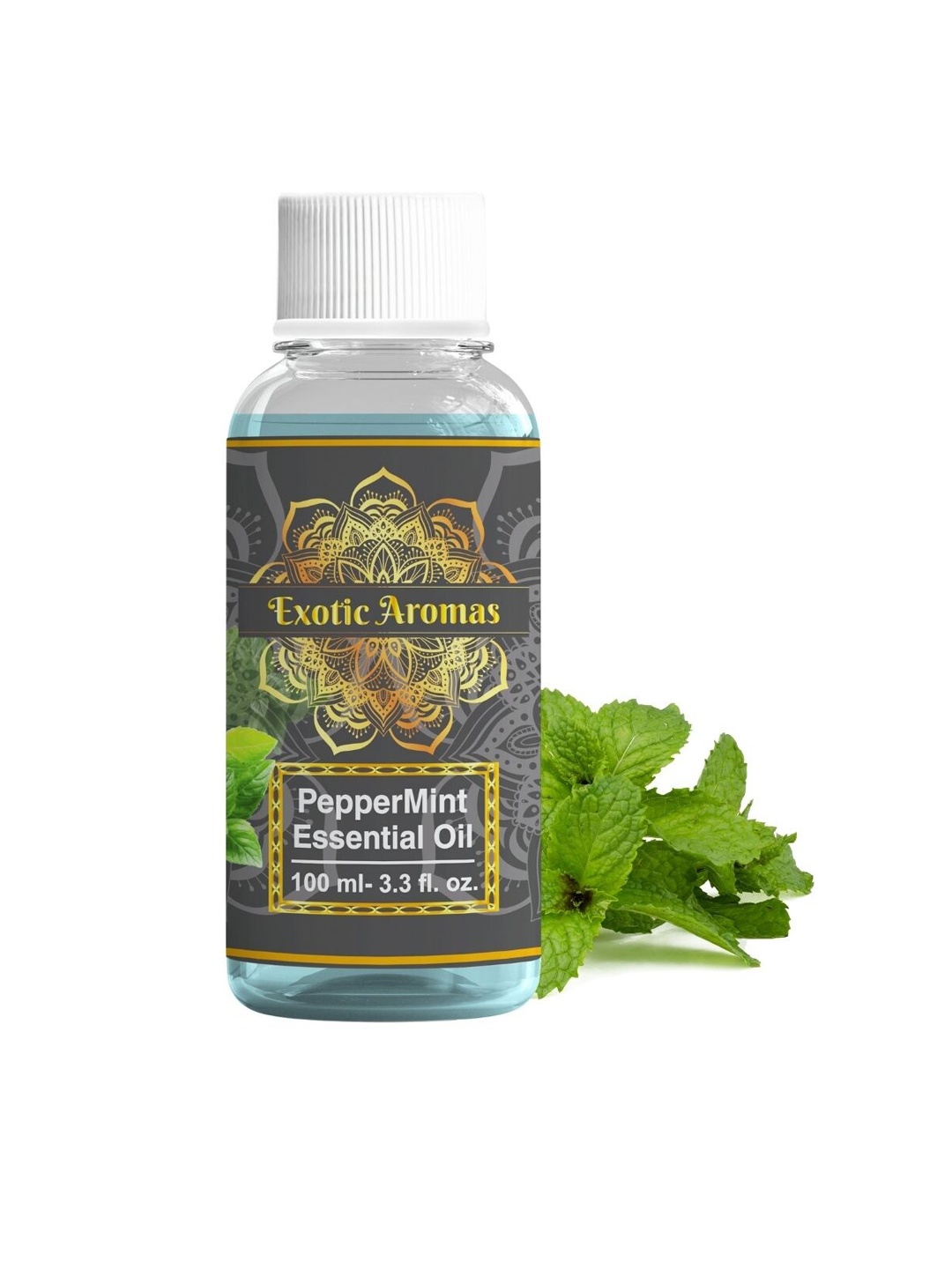 

EXOTIC AROMAS Peppermint Essential Oil For Aromatherapy Skin & Hair - 100ml, Grey