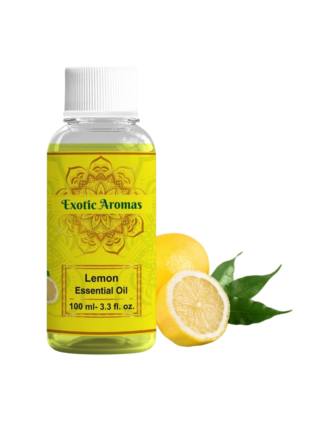 

EXOTIC AROMAS Lemon Essential Oil For Aromatherapy Skin & Hair - 100ml, Yellow