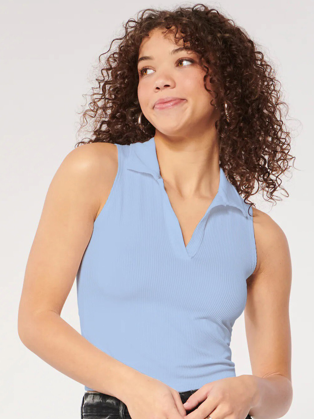 

BAESD Sleeveless Tank Crop Top, Turquoise blue
