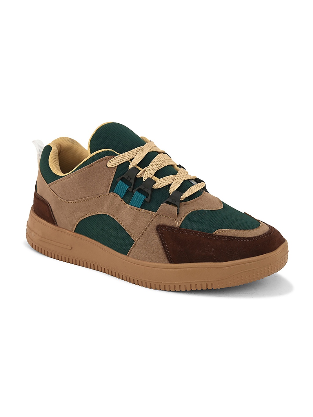 

John Karsun Men Colorblocked Lightweight Lace-Up Sneakers, Olive