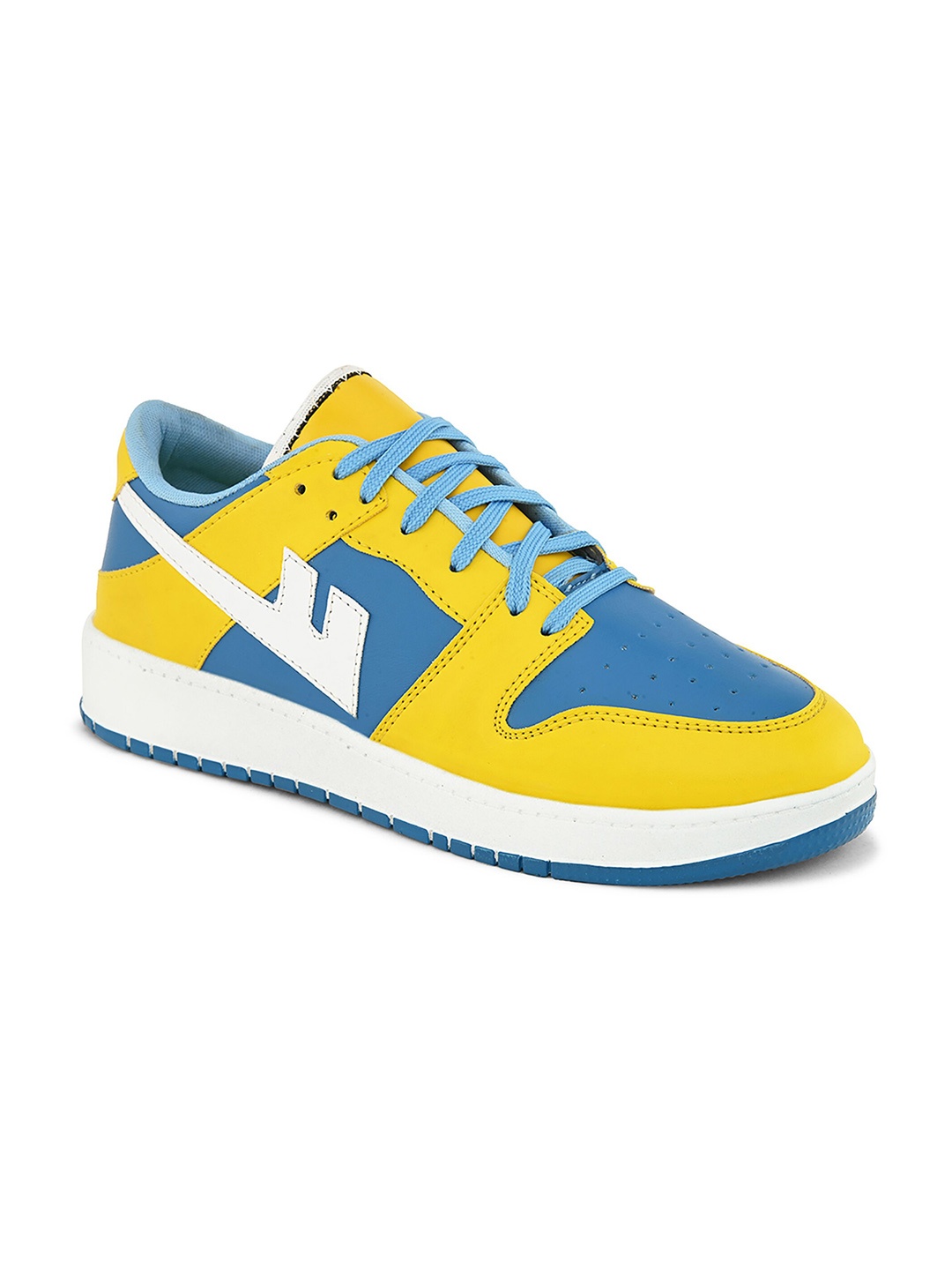 

John Karsun Men Colourblocked Lightweight Sneakers, Yellow