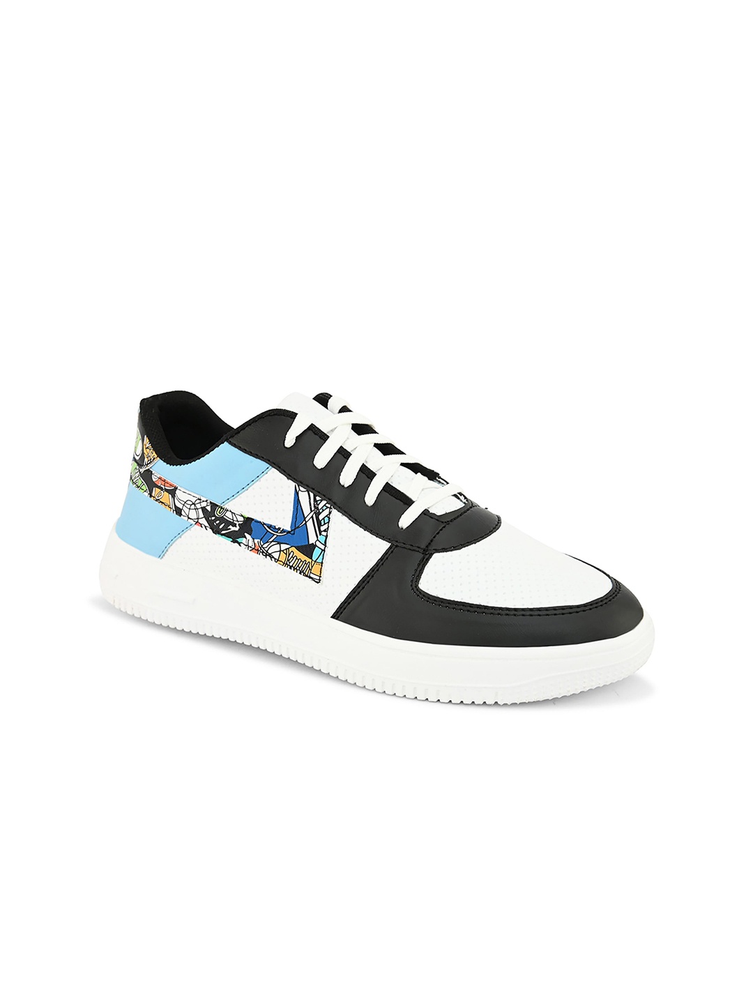 

John Karsun Men Colourblocked Lightweight Sneakers, White