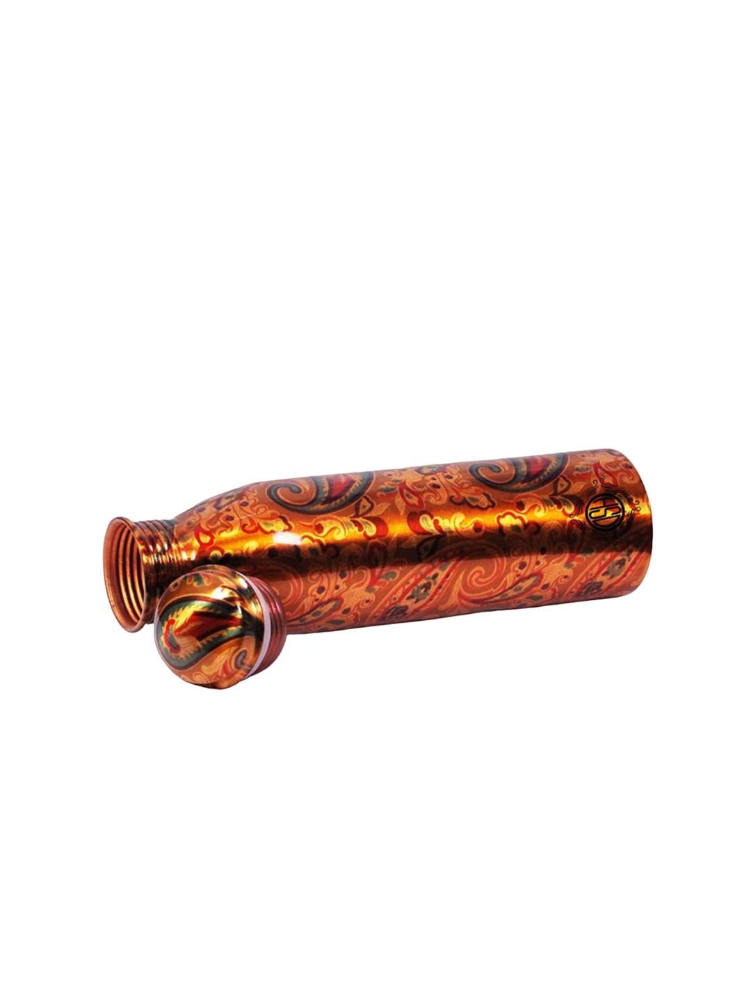 

DSH Crafting Your Curiosity Red Paisley Printed Copper Water Bottle 800 ml