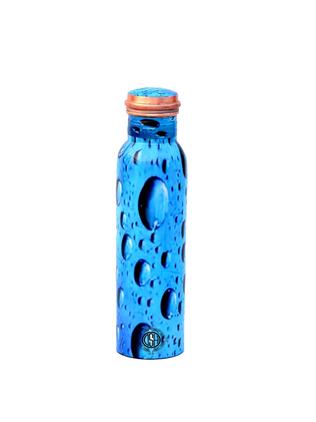 

DSH Crafting Your Curiosity Blue Printed Copper Water Bottle 1L