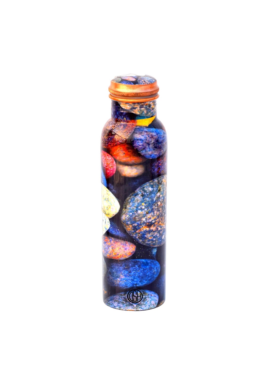 

DSH Crafting Your Curiosity Blue Printed Copper Water Bottle 900ml