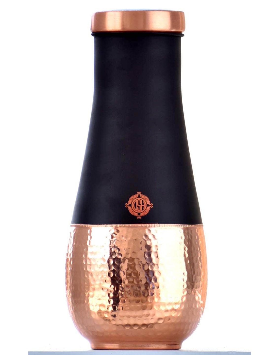 

DSH Crafting Your Curiosity Brown & Black 2 Pieces Copper Water Bottle with Tumbler 1.6 L