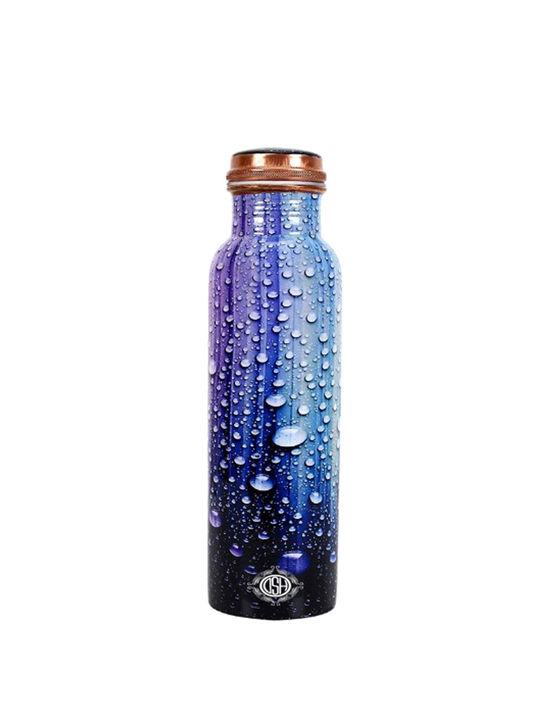 

DSH Crafting Your Curiosity Blue Printed Copper Water Bottle 900 ml