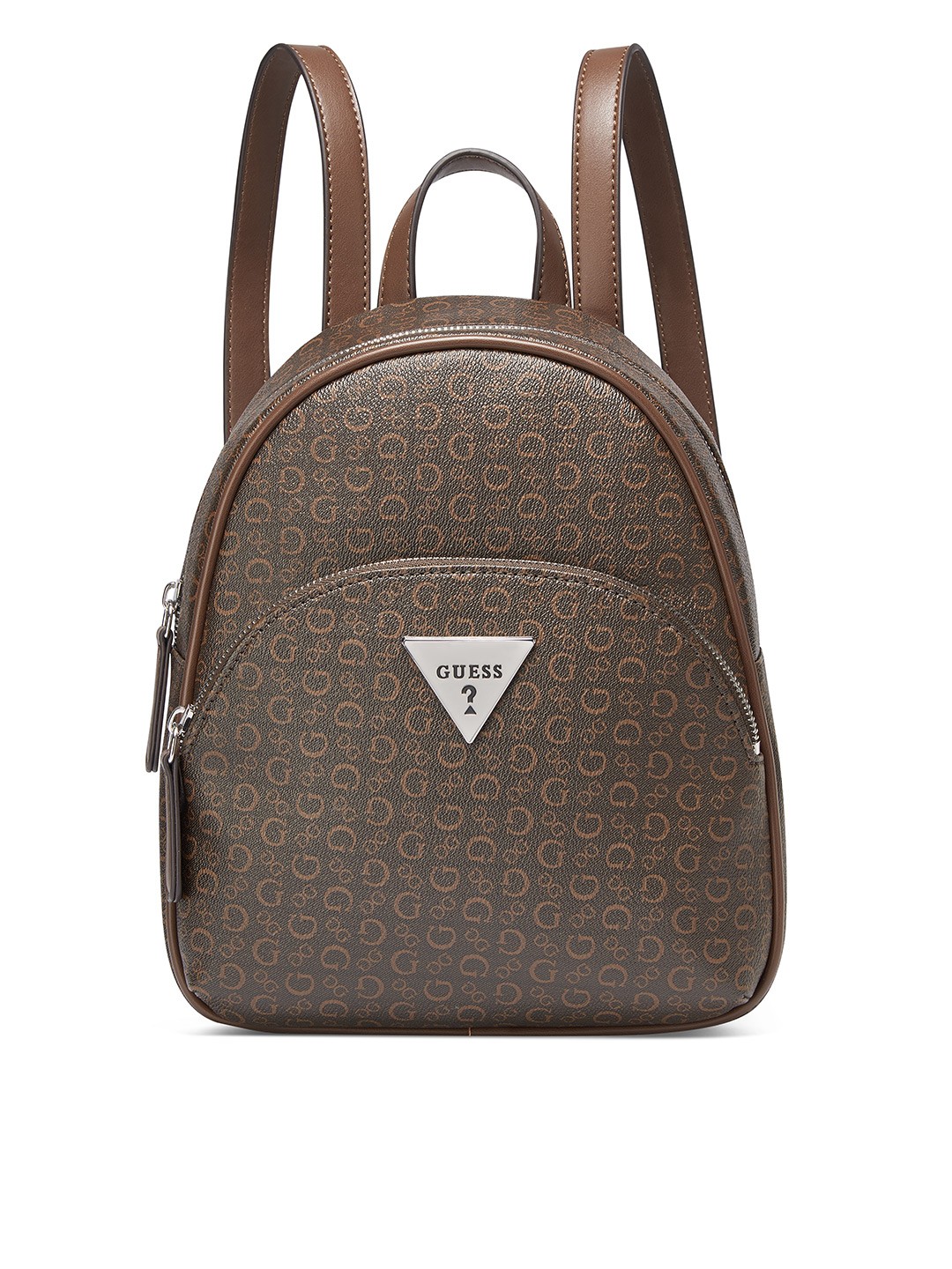

GUESS Women Brand Logo Printed Small-Sized Backpack-9L, Brown