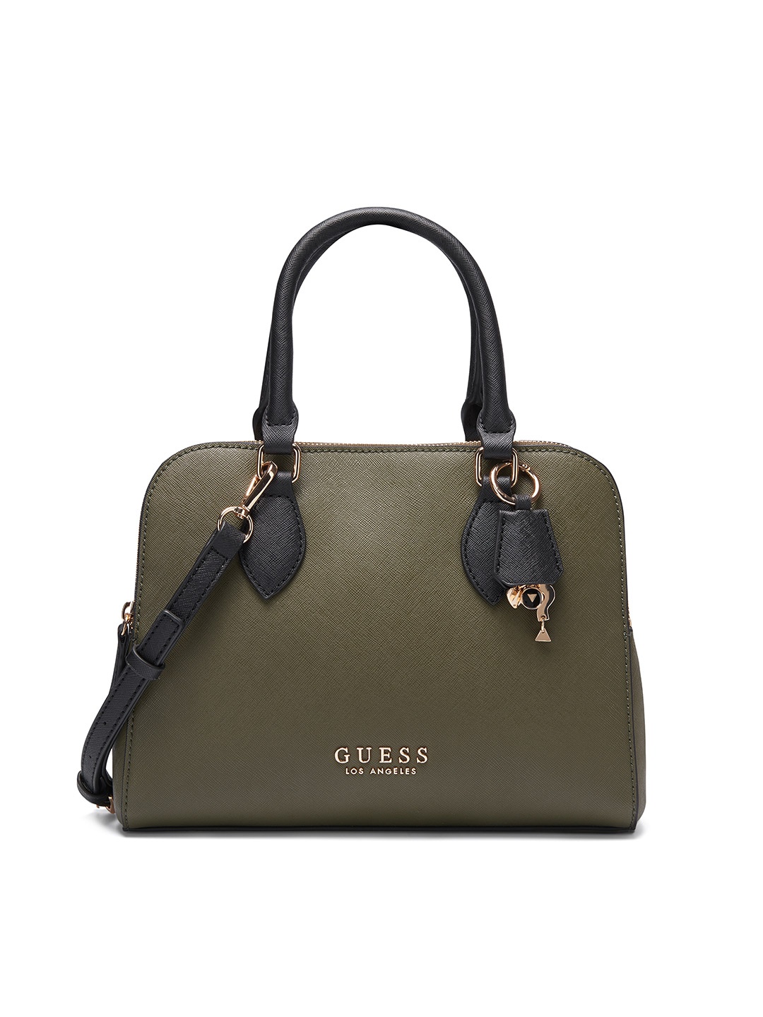 

GUESS Structured Satchel, Olive