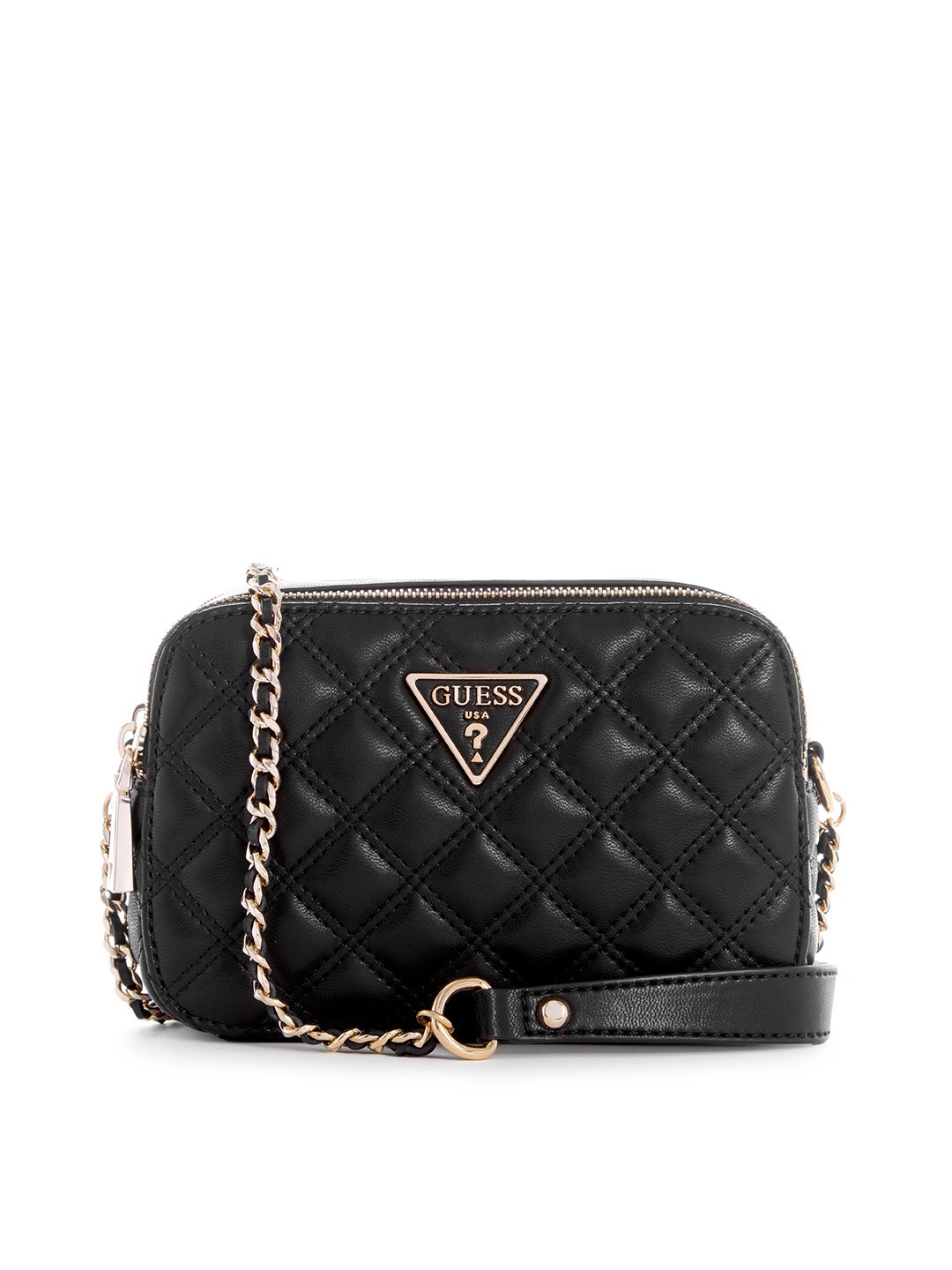 

GUESS Quilted Structured Sling Bag, Black