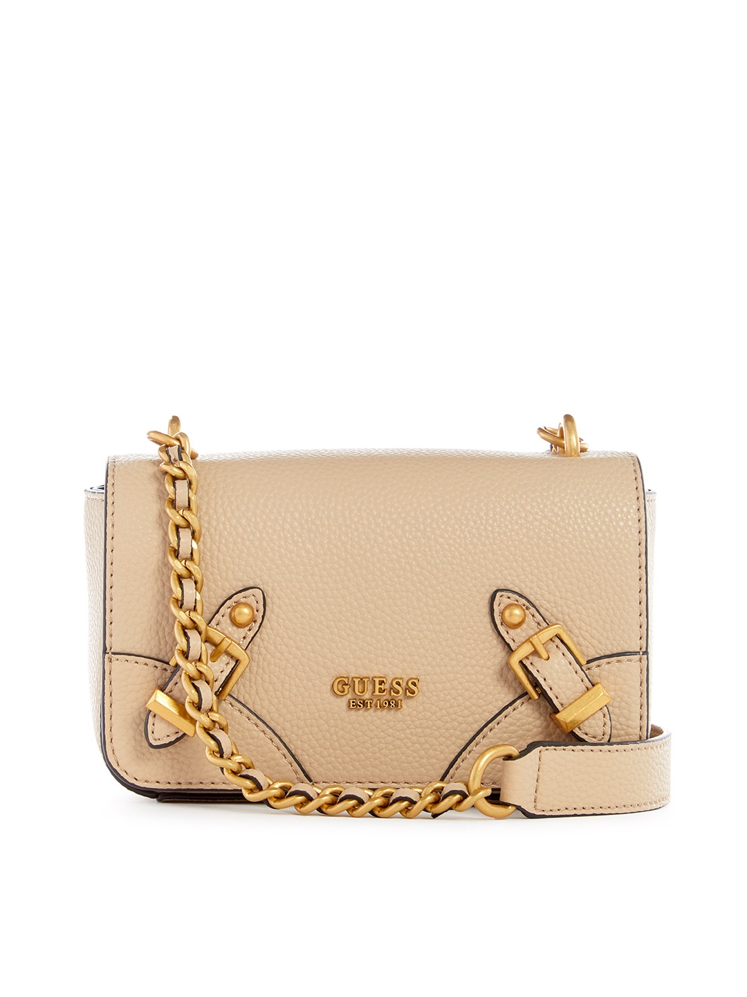 

GUESS Structured Sling Bag, Beige