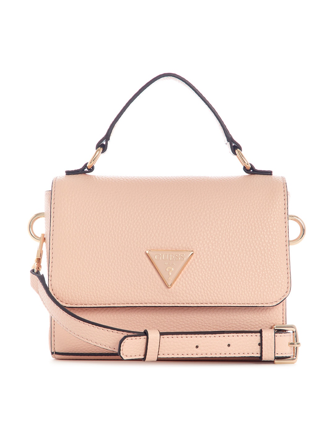 

GUESS Structured Satchel With Detachable Sling Strap, Pink