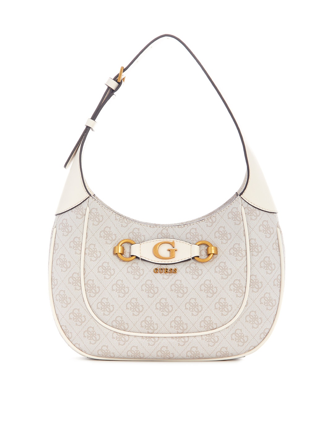 

GUESS Printed Structured Shoulder Bag, Grey