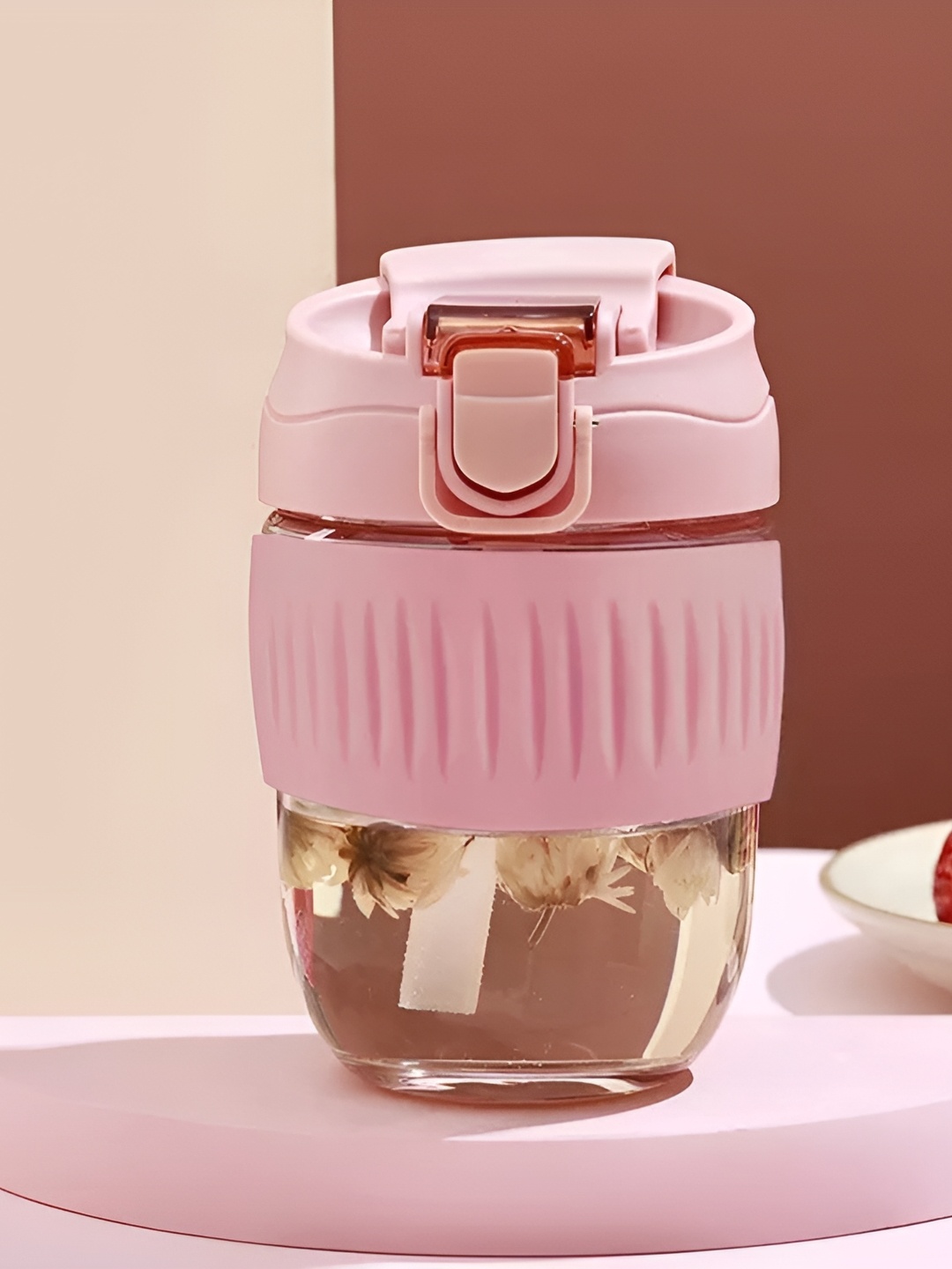 

Wosta Pink Stainless Steel Core Transparent Solid Coffee Mug 350ML
